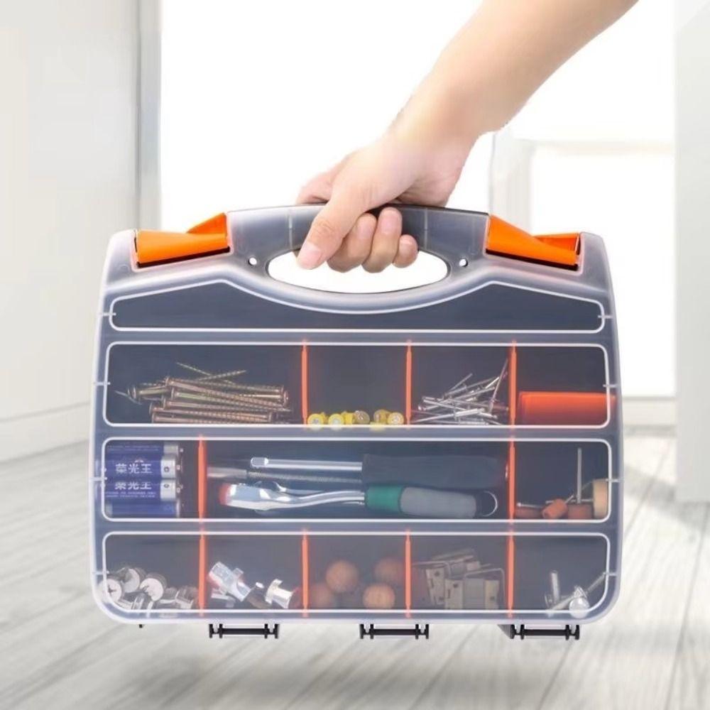 Metal Parts Screw Storage Box Plastic Auto Repair Tool Box Durable Parts Box