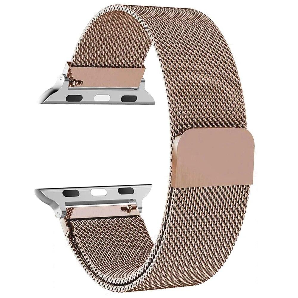 Milanese Loop Band for Apple Watch Strap Ultra 49mm 45mm 44mm 41mm 40mm Metal Wristband Bracelet Iwatch Series 3 4 5 6 7 8 9 SE