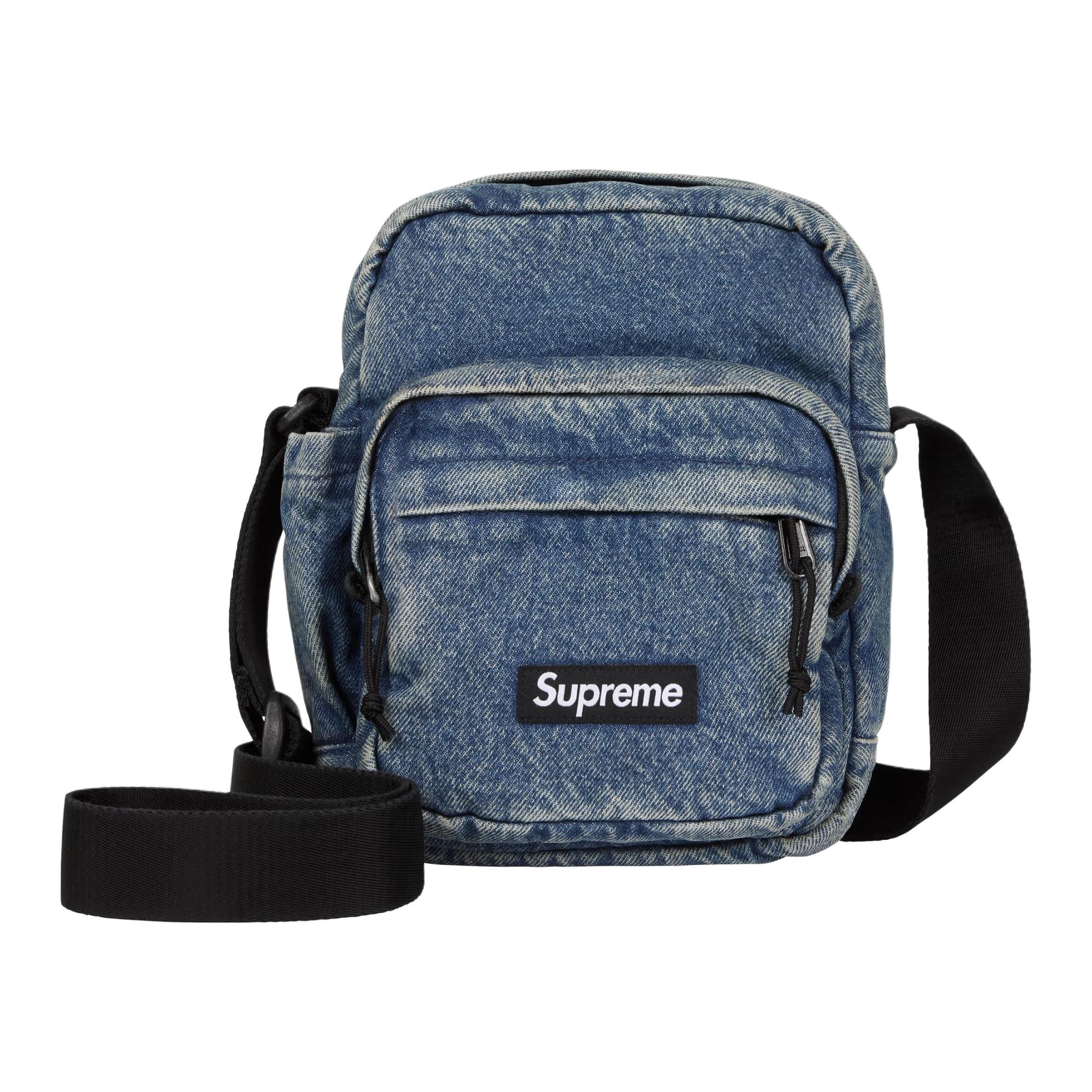 

New Supreme Denim Shoulder Bag Unisex Blue SUP-FW25-13 47.0*19.3*58.4CM