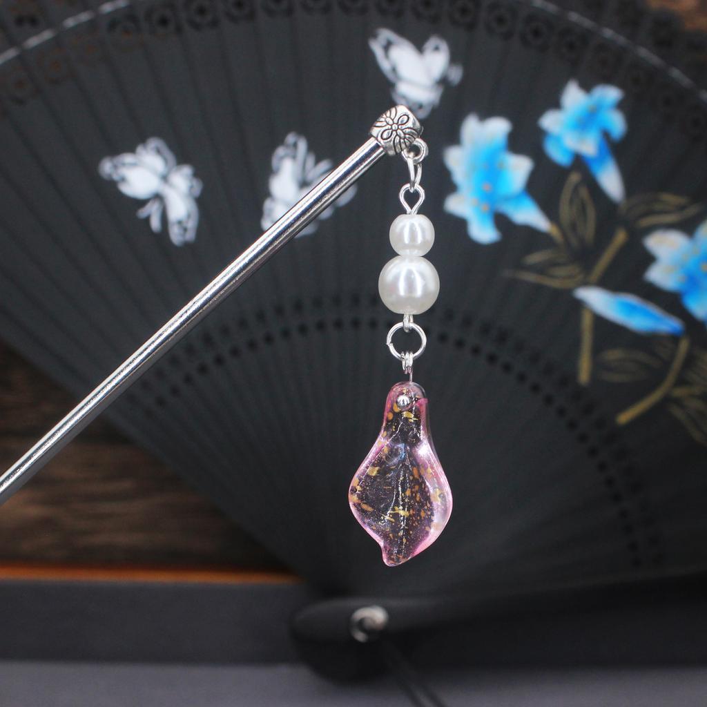 Vintage Metalen Bloem Haarspeld Voor Vrouwen Antieke Haarstok Voor Meisje Haarclip Kostuum Chinese Hanfu Haaraccessoires Bun Maker