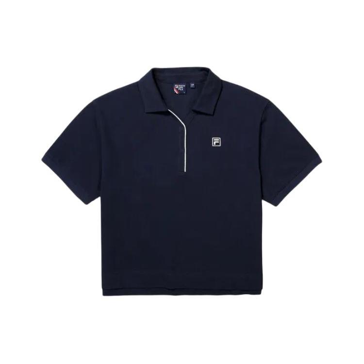 FILA Short Sleeved T Shirts Men s Ink Dark Blue FS2TSG2362FINA 90