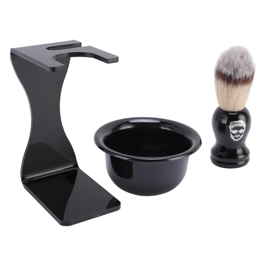 Men Shaving Brush Set Portable Shaving Brush Shaving Bowl Holder Stand Set for Travel