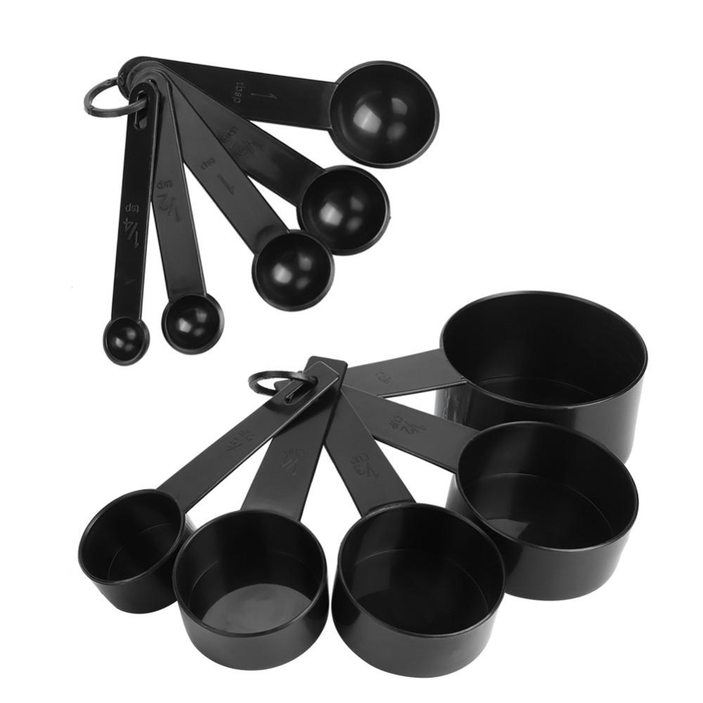 10Pcs Clear Capacity Scale Measuring Spoon Set Resin Measuring Tool Dessert Ingredient Weighing