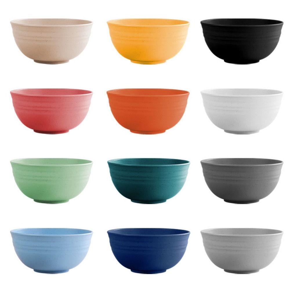 1PC 24 oz Wheat Straw Bowls Unbreakable Plastic Bowls Durable Cereal Bowls