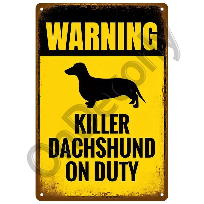 Retro Metal Warning Sign  Vintage Tin Wall Decor for Home Room Bar Garage Cafe Club Man Cave Pub  Mural Plate Poster Art