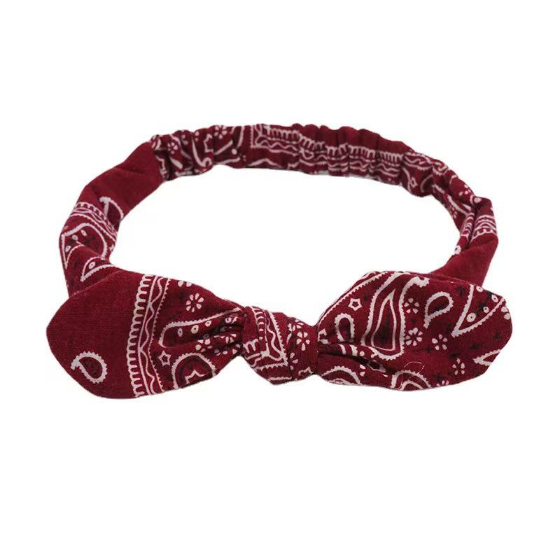 Ethnic Style Knotted Rabbit Ears Elastic Sport Headband