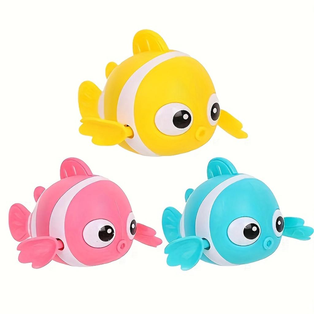 Children's Water Toys, Clownfish Can Move And Run, Children's Educational Toys, With Clockwork, Children's Bath Toys,Let Your Child Enjoy Bath Time