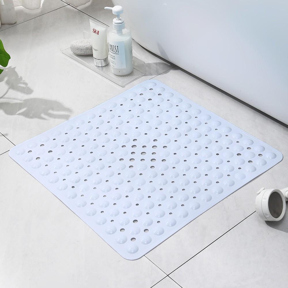 PVC5353 Non-slip Bubble Shower Mat with Suction Cups - Fall Prevention and Water Leakage Protection.