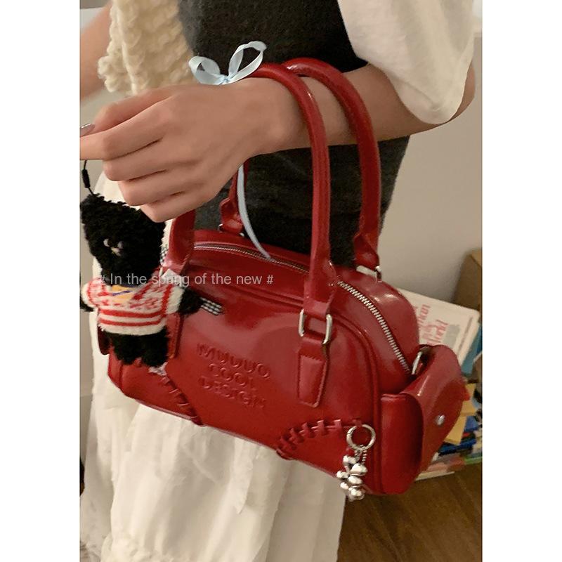 Koreanische Version von modischen Damenhandtaschen, Schultertasche mit großem Fassungsvermögen, 205 neue Retro-Schulter-Achseltasche, Arbeits-Pendler-Kissen-Tasche