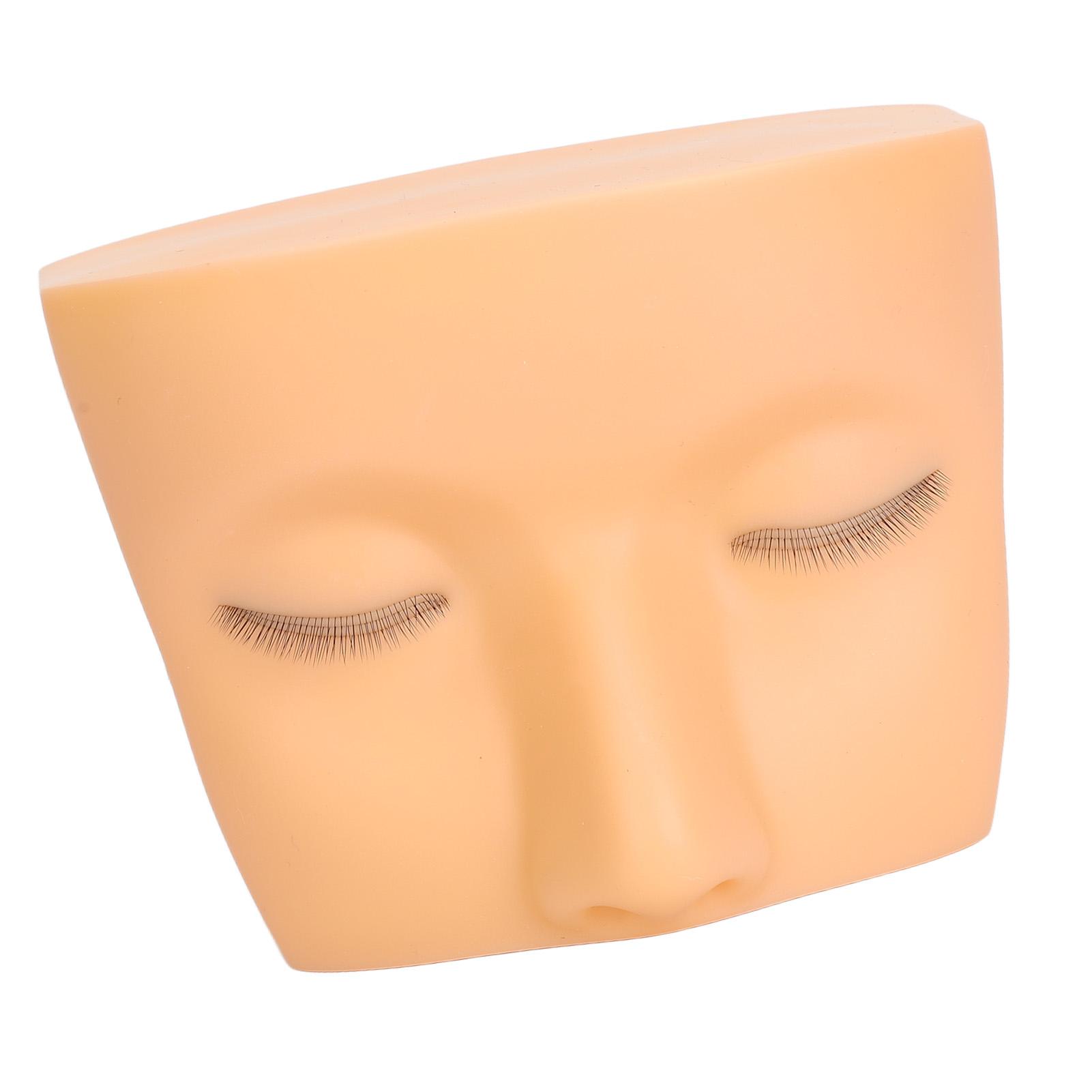 

Lash Mannequin Head Elastic 3 Layer Lashes Eyelash Mannequin Head Practice for Beginner