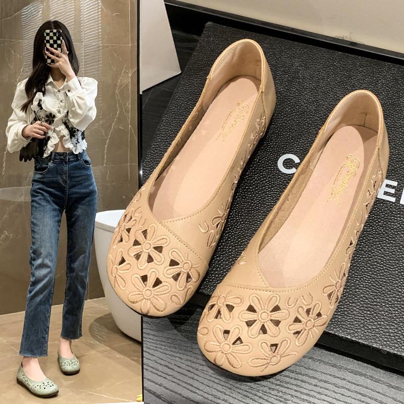 

Мода Мама Женская Обувь Сандалии Балетки Ажурные Слипоны Лоферы Мягкие Летние Пляжные Винтажные Большого Размера 41 хаки