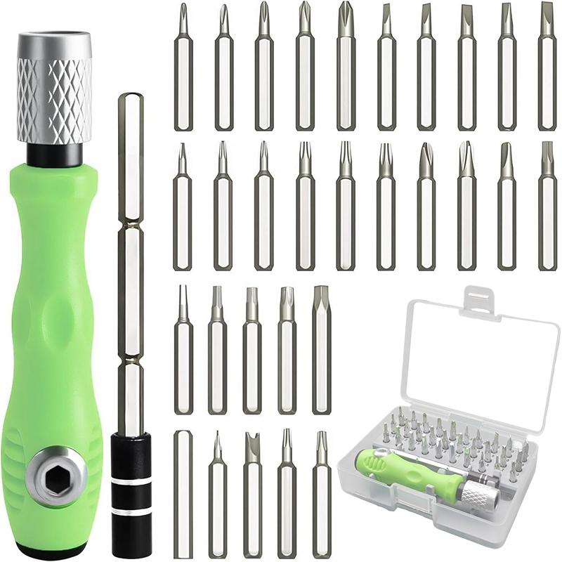 32 in 1 Multifunctional Screwdriver Set with 30 PCS Torx Phillips Magnetic Screw Driver Bits Hand Repair Tool for Phone Watch PC