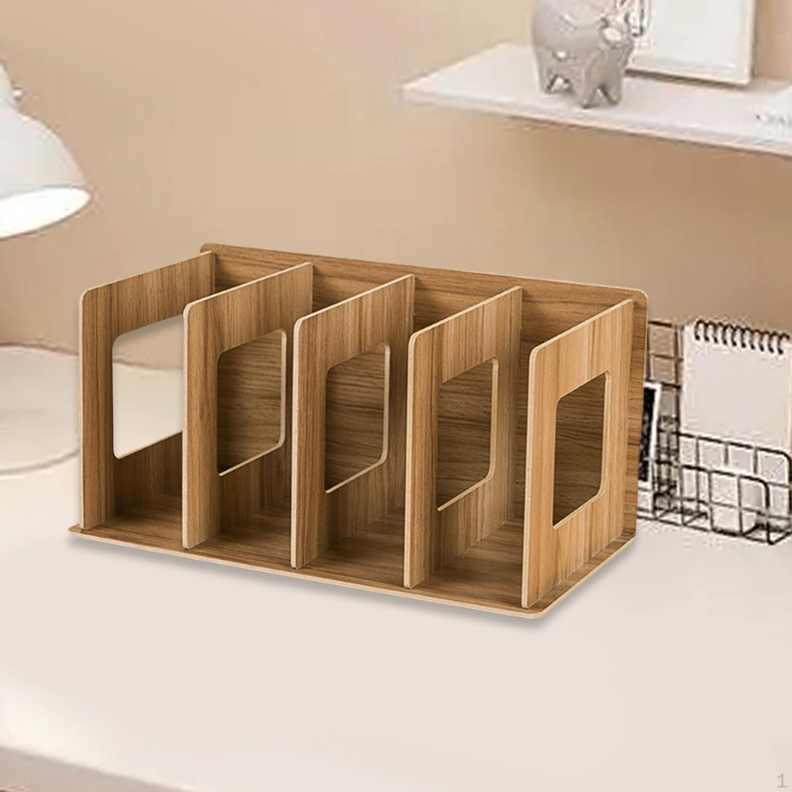 

Деревянная настольная книжная полка, книжная полка, современный декоративный настольный органайзер, маленький книжный шкаф для дома коричневый