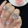 Sace Gems Classic Copper Alloy Zircon Ring Earrings Pendant Necklace Jewelry Sets Wedding Party Gifts