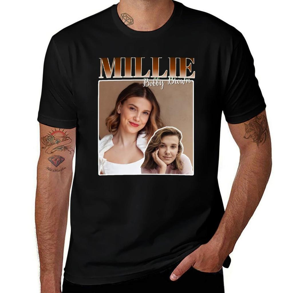 T-shirt di Millie Bobby Brown Maglietta Casual Natalizia