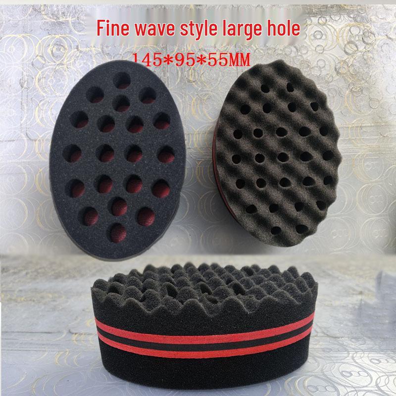 Black Hair Curling Sponge & Styling Comb Set
