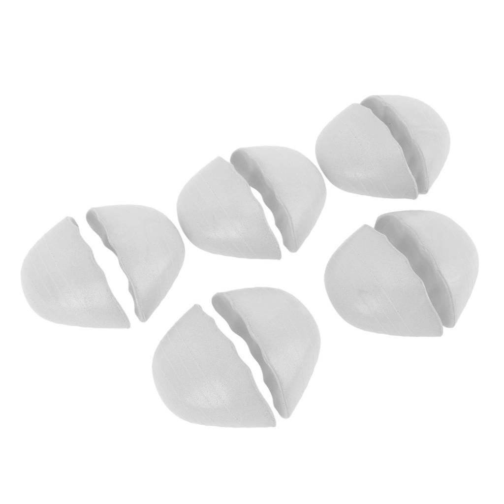 5 Pairs Runde Schuh Füller Einsatz PU Schaum Dicke Weiche Zehen Kissen Füllstoffe Halbe Größe Schuh Füller für