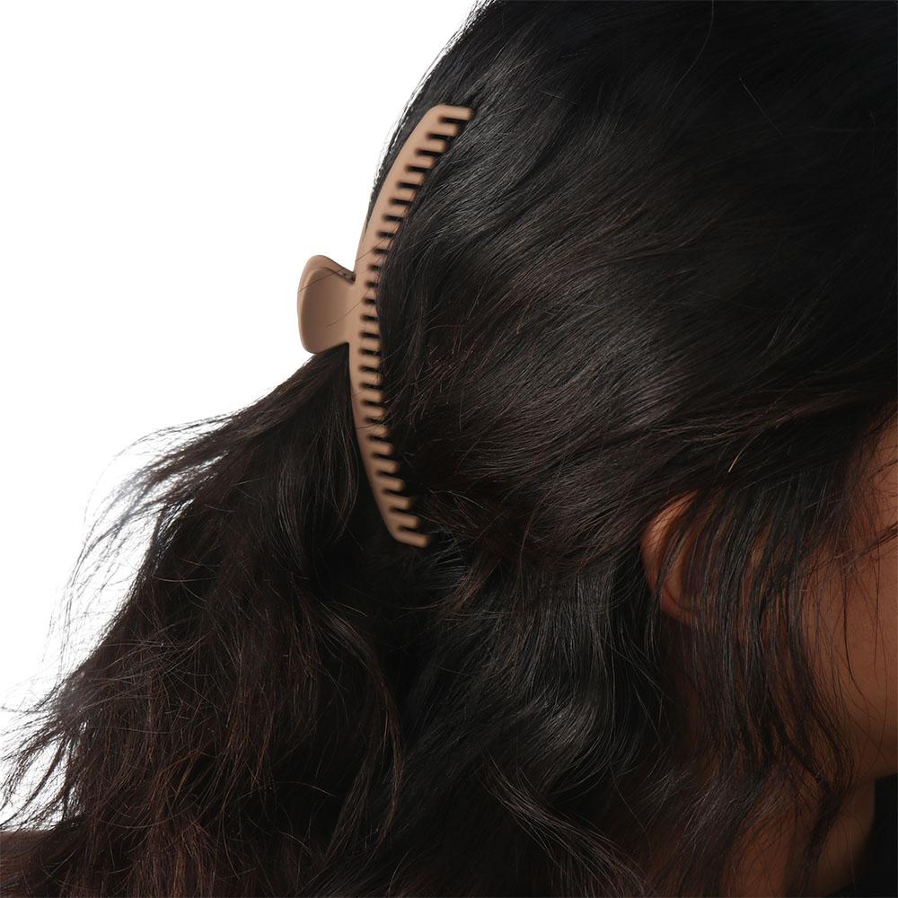 Large Matte Claw Clip Solid Color Geometric hair claw Simple Thin Shark Clip  Bath