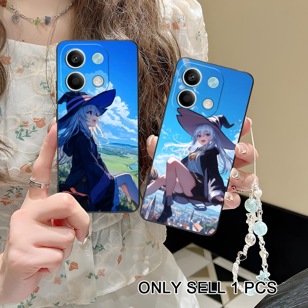 Wandering Witch Elaina Matte TPU Mobile Phone Case for POCO M7 M6 M5 M4 M3 X7 X6 X5 X4 X3 Pro GT 5G Colorful Printing Cover