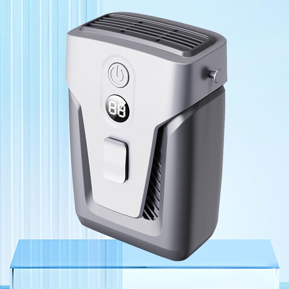 

12000mAh Portable Waist Fan USB 3.7V/1.2A Air Conditioner Bladeless Mute Hanging Neck Fan Summer Mini Fan for Outdoor Sports Gym