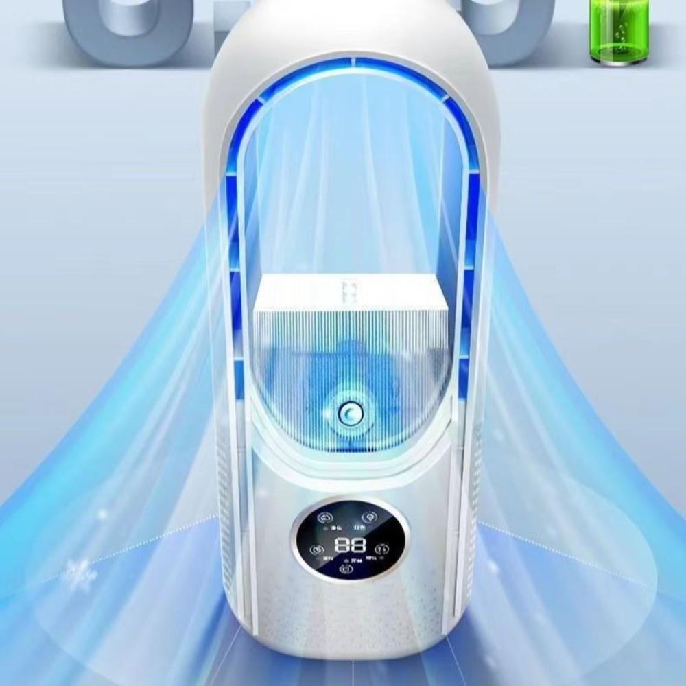 6 Speed Silent Spray Fan Bladeless Mini Air Cooler Mist Electric Fan  Fishing Camping