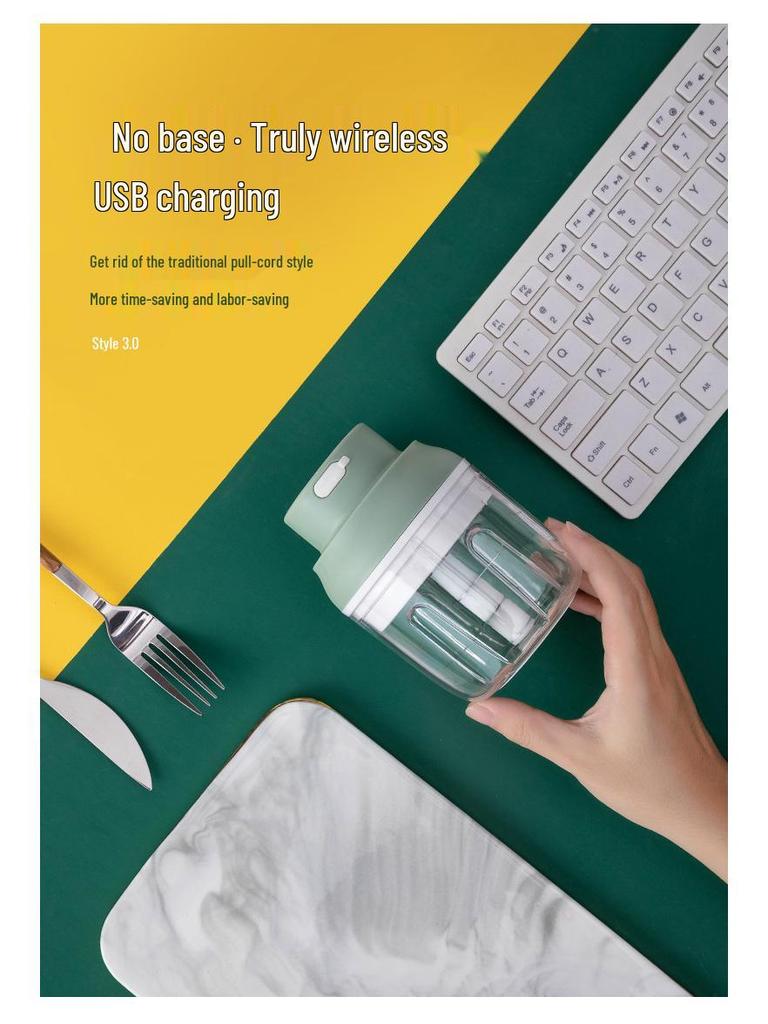 Beiling Electric Garlic Chopper: Home Pull-Cut Mincer and Masher.