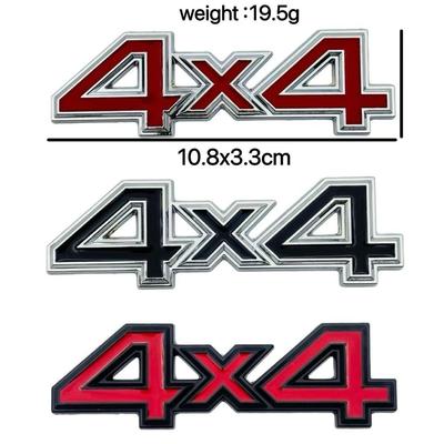 Decalcomania per Veicolo Fuoristrada 4x4: Adesivo Metallico per Auto per Personalizzazione Logo Jeep.