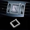For Mercedes-Benz S E CLS Class W221 W212 C218 Gold Silvery Crystal Style Center Clock Frame Cover