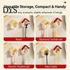 Household Toothbrush Storage Cartoon House Holder, Wall Mounted Bathroom Organizer, Suspended Soft Card Slot Holder Drainage Drying Rack for Electric