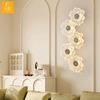 French Style Light Luxury Wall Lamp, Modern and Simple Living Room Atmosphere, Glass Flower Bedroom, Bedside Wall Hanging Lamp