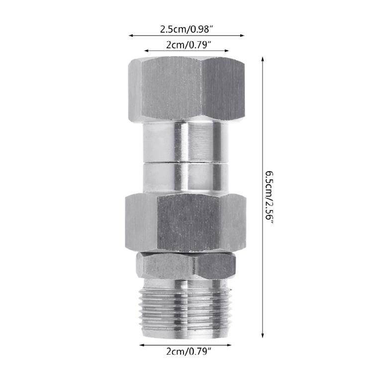 Durable Rustproof Kink Free 3/8'' NPT Male Thread Fitting/M22 14mm Swivel Joint
