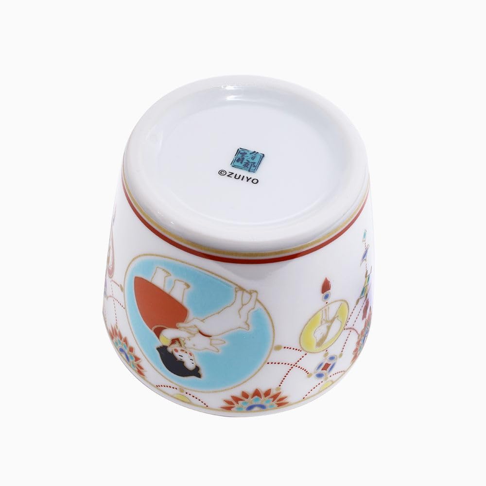 Made In Japan Kutani Ware Alps Girl Tableware Colored Free Gift Crimson Heidi and Yuki Heidi/Heidi Pottery/Tableware/Japanese Cup/Cup/Cup