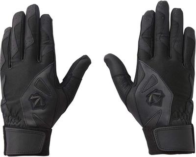 DESCENTE Baseballové pálkařské rukavice Školní baseball DBBNJD10 (Vysoká kompatibilita), Oboustranný, Černý, Malý,