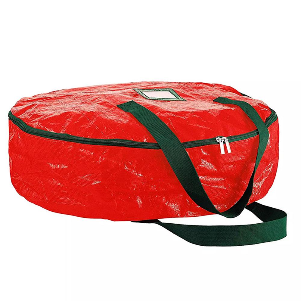 PE Wreath Storage Bag On Christmas Anti-foulings Portable Garland Storage Bag For Festival christmas tree decor organizer