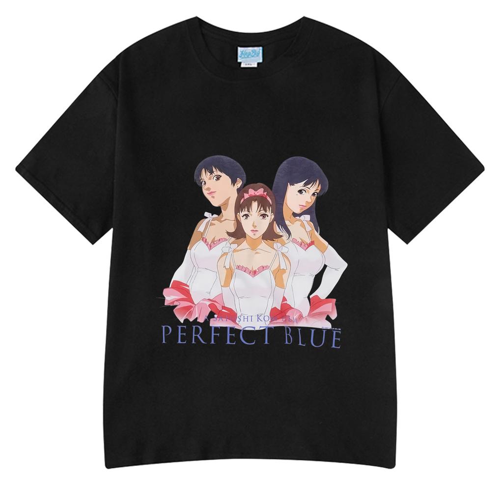 Anime Perfect Blue A Satoshi Kon Film Mima Kirigoe T-Shirt Men's Women Clothing Hip Hop Short S