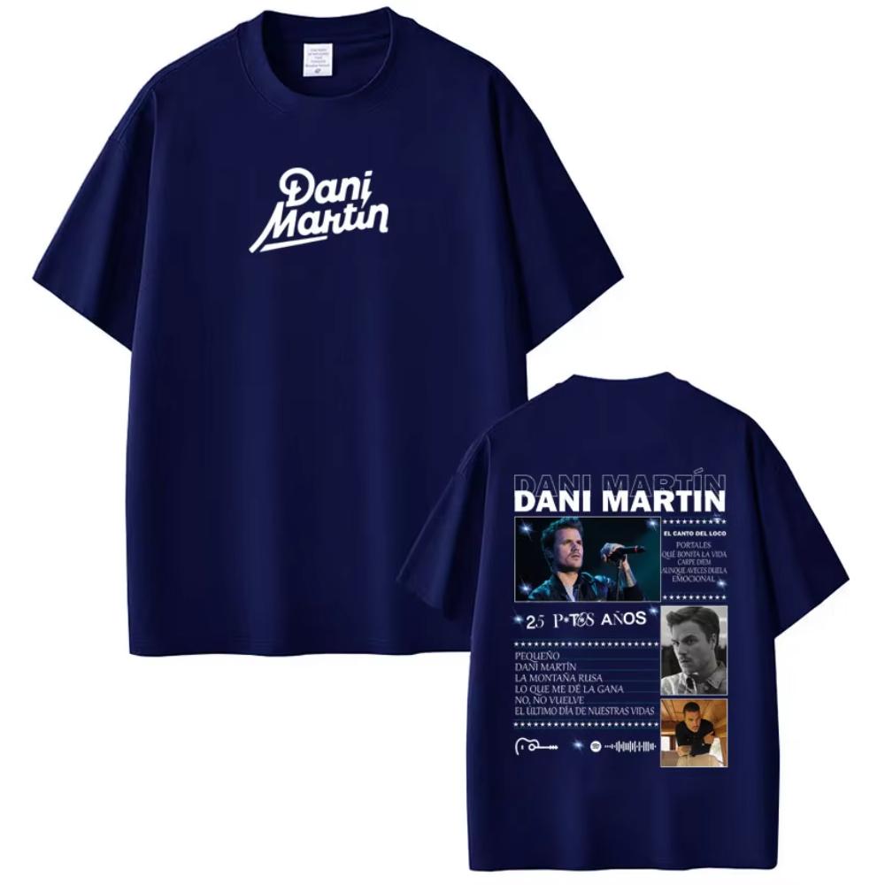 Dani Martin Album Tour Merch T Shirts Men Women Clothing Fashion Vintage Short Sleeve T-shirt Cotton Casual Loose O-Neck T-shirt