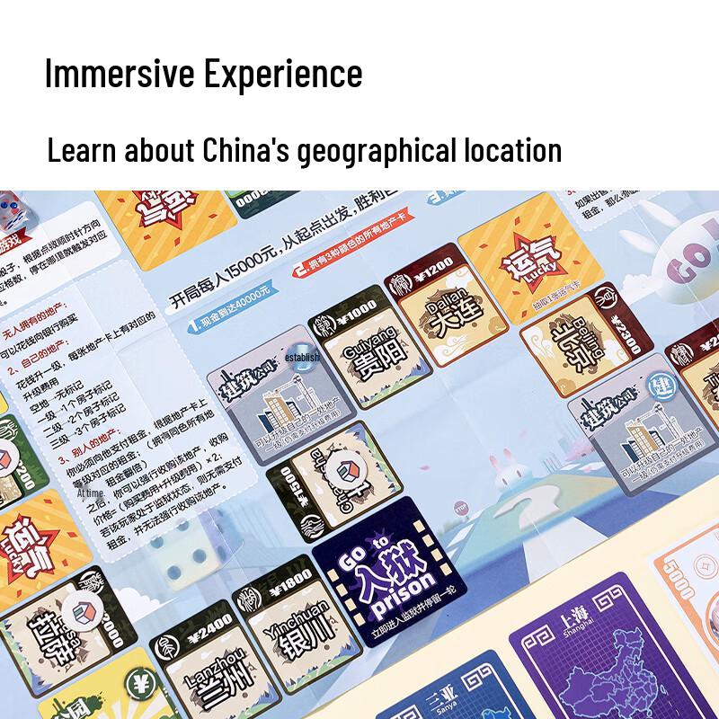 Deli Little Kingdom China Tour Board Game