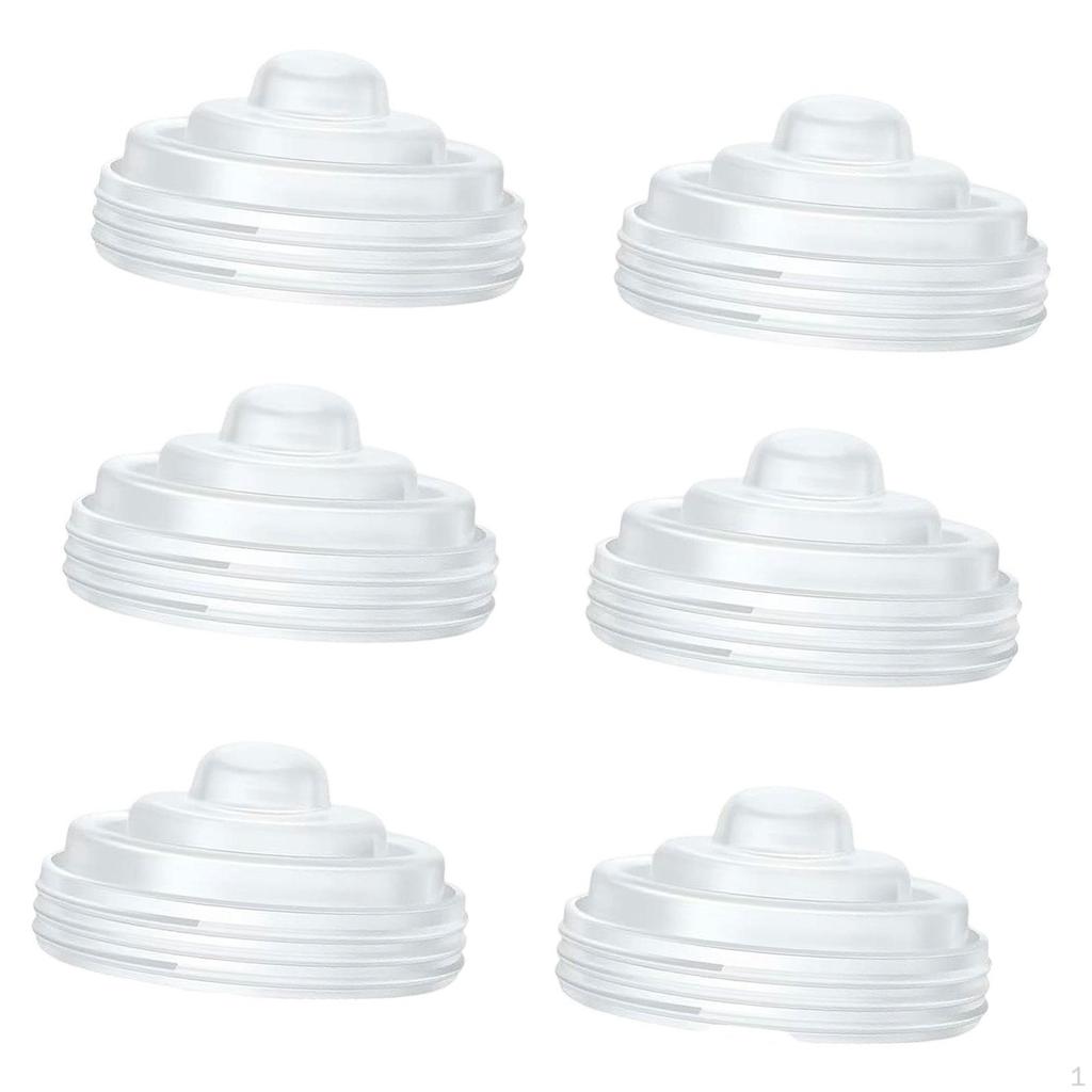 6 Peças Vedações de Diafragma de Silicone para Bomba de Diafragma À Prova de Vazamentos Fácil de Limpar Substituição para Bomba Tira Leite Vestível M5