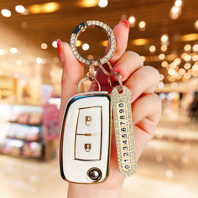 Aplicabil pentru husă cheie Dongfeng Nissan Qashqai pliabilă 2 chei 2017 2019 pentru bărbați 17 pentru femei high-end drăguț