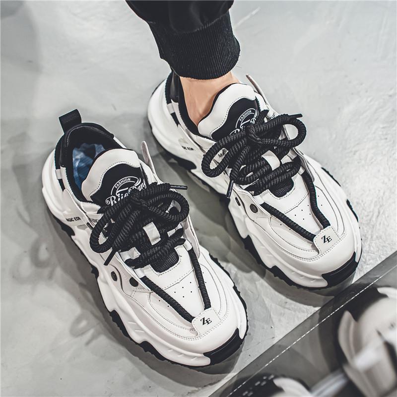 Herren Freizeit Sportschuhe Mesh Atmungsaktiv Modisch Schnürschuhe Laufschuhe Walking Alltags-Sneakers Jogging Trainingsschuhe