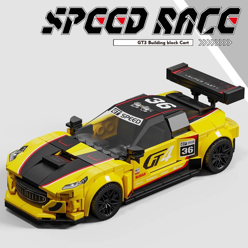 Technical City Racing Car Building Blocks Set GT3 RS6 Supercar Model MOC Sport Cars Bricks Toys For Children Boys Christmas Gift