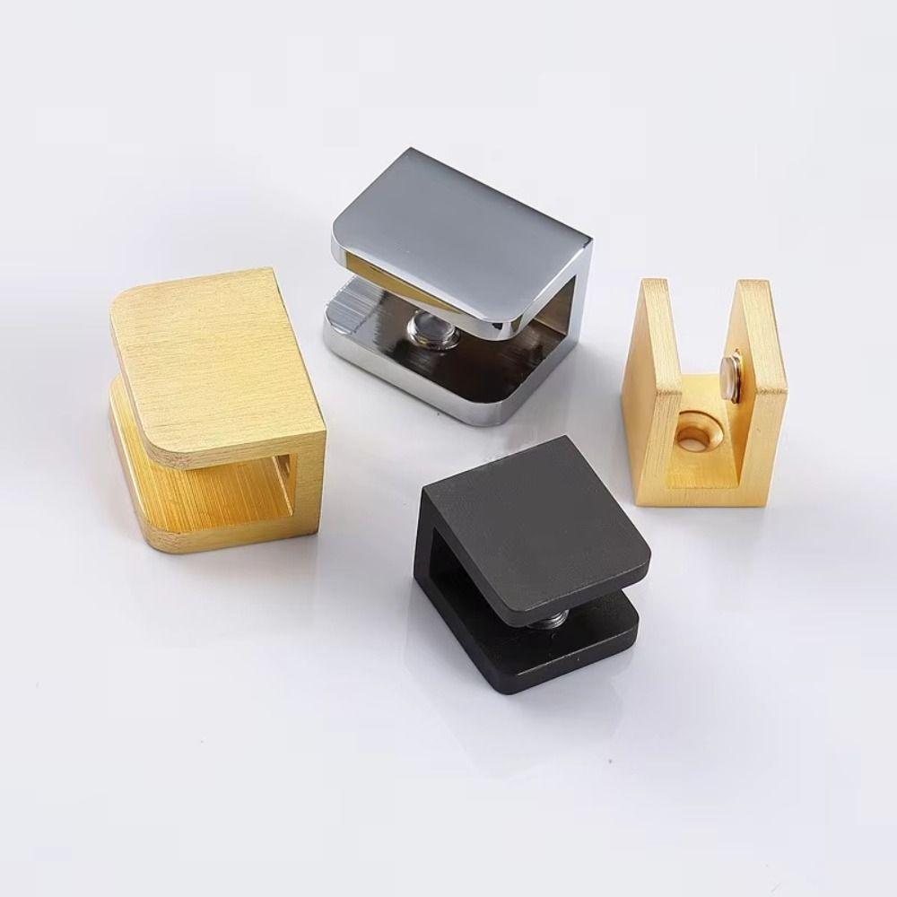 Glass Clamps Wall Mount Shelf Wall Mount Shelf Glass Clamps Glass U Clip  Bathroom Shelves