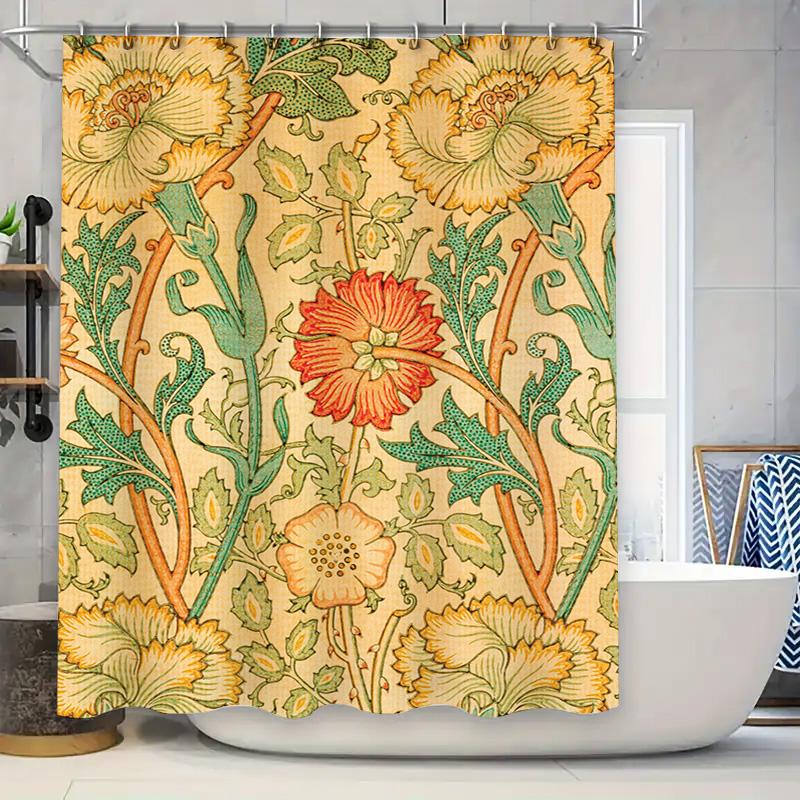 

Horror Clown Print Shower Curtain Haunting Bath Decor With Creepy Smile Design For Bathroom Decoration In Home Garden W60H190(CM)-1 Pcs
