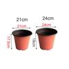 10pcs Garden Supply Mini Soft Plastic Two-Tone Plant Trays Flower Vases Nursery Pots Round Planter