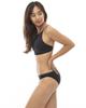 Billabong Women's Logo Tape High Neck Bikini, Black