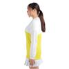 TaylorMade Asymmetrical Mock Sweater, Yellow, Size L, Women's, 2023FW, TL118