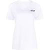 Solid Color Letter Print Round Neck Short Sleeve T-Shirt Women Tops White GWP01220-P000881-10364