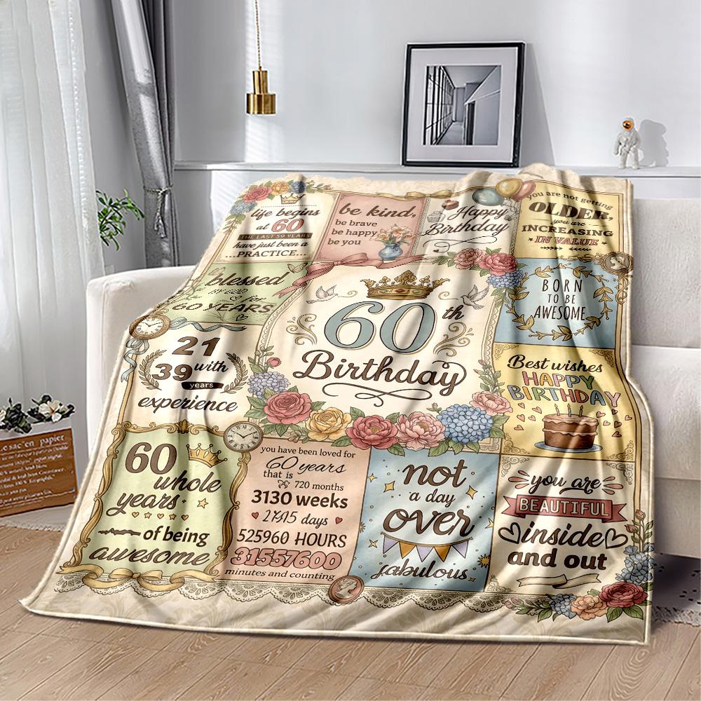 Chapter 60: New Beginnings Flannel Blanket-Soft and Suitable for Sofas,Beds,Offices,Travel,All Seasons,Great Gift for Holidays and Birthdays.