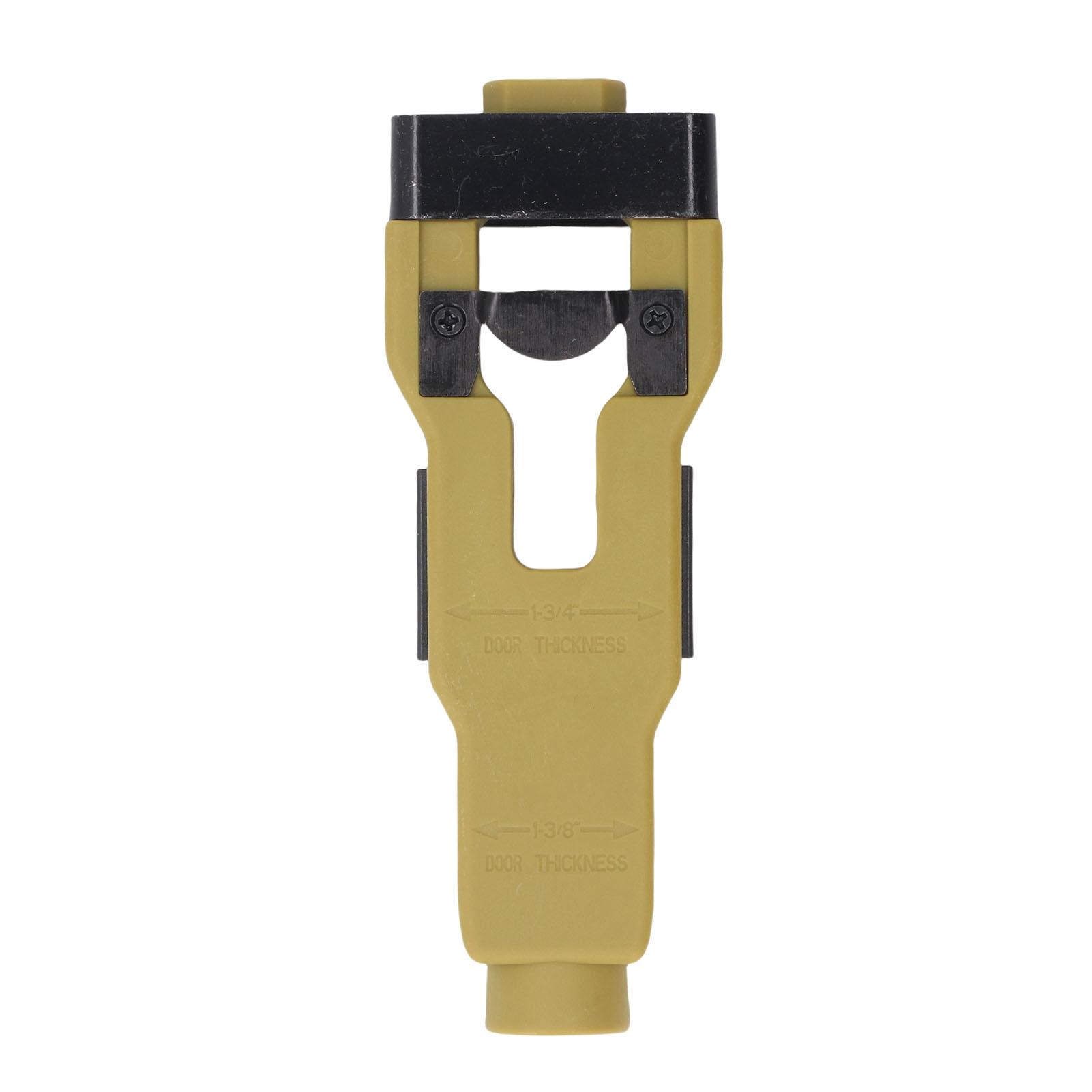 

Door Installation Tool Door Mortise Tool for 1-3/4in 1-3/8in Thick Door Lock Installation Stainless Steel ABS Green жовтий