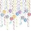 1set Discotheque Hanging Swirls Decoration Nostalgic Hanging Swirls Hanging Decors for Adult Nightclub Ceiling Decors